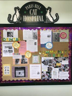 Stop in and check out our community board