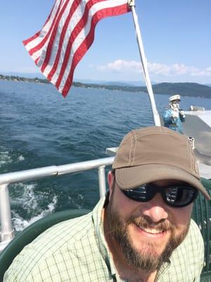 A few seats on the stern. Afternoon cruise 7/15/2014