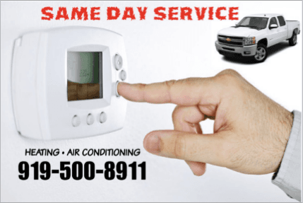 Same day heating & air conditioning repair in Raleigh nc