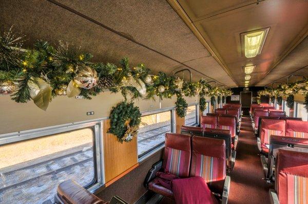 Inside the "Silver Maple" railcar - daytime.