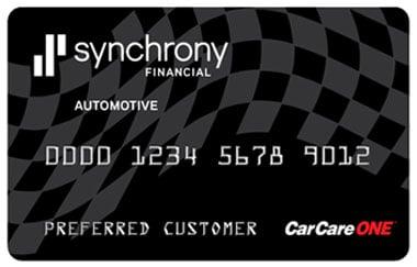 6 months no interest. Ask about purchase promotions when using the Car Care One card