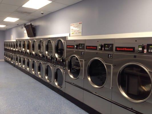 New dryers and washers!! Very nice! AND they take visa/mc!! Just swipe and wash!!!!!