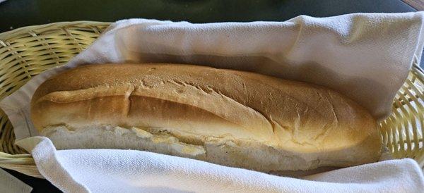 Fantastic French loaf, served at Chez Jacqueline's in Breaux Bridge