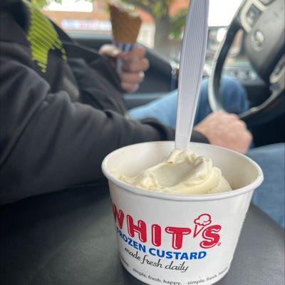 Good stuff. Frozen custard. I'm boring today