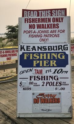 Read THIS sign: Keansburg has a, shall we say, unusual approach to tourism.