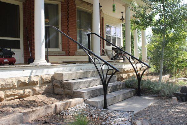 Forged Front Porch Railing