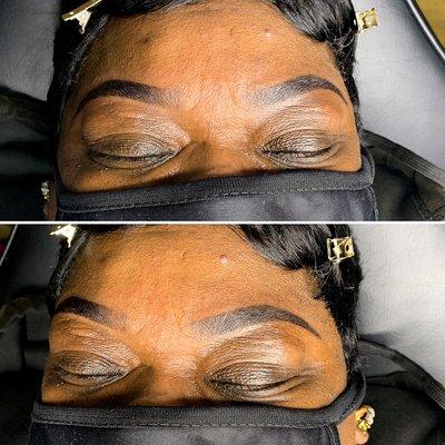 Brow tint/wax