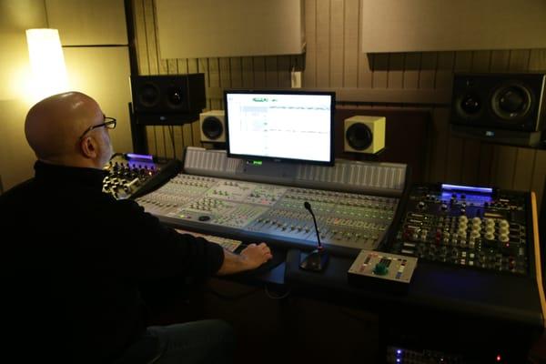 Fred B. in our studio control room.