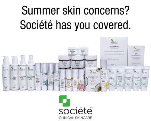 Sociëtë Clinical Skincare, for skin correction, holds a warehouse in Zionsville, Indiana.