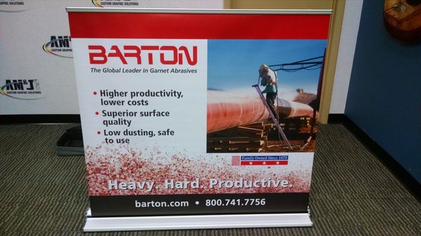 Barton tabletop trade show display