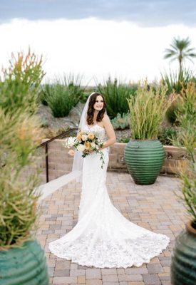 Altered bridal dress