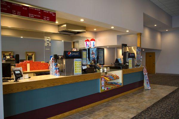 Cinema 4's concession area