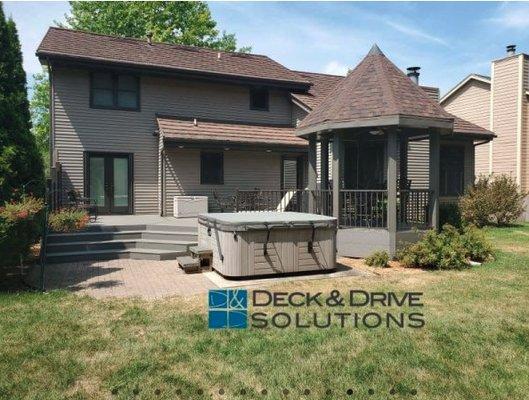 Custom Privacy Wall Deck with Gazebo