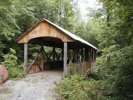 Covered vehicular and pedestrian bridges.