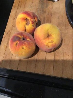 These peaches were sold to me at 6 dollars per pound. You can not choose your own fruit.