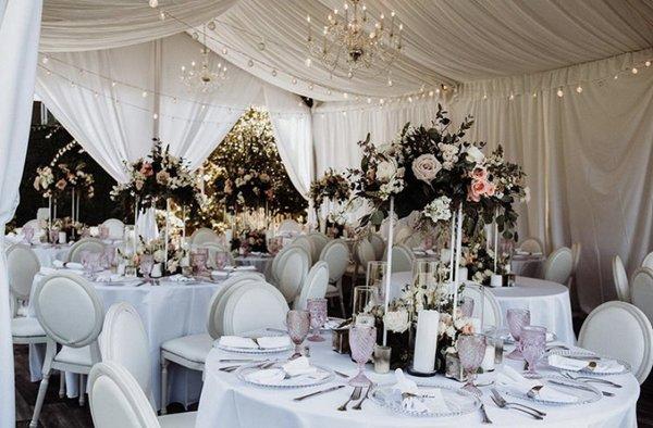 1 Elegant Event tented wedding receptions