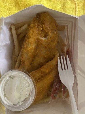 French fries & fish fry