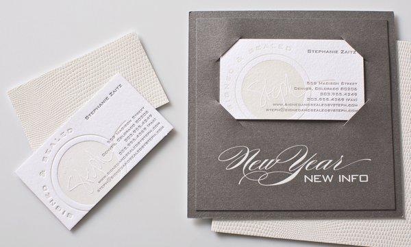 Custom Business Letterpress Cards