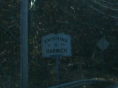 Entering Harwich sign from Brewster.