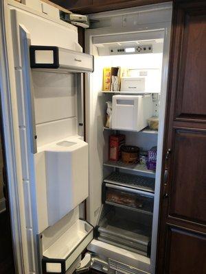 Thermador Column Freezer with water dispenser & Ice Maker repaired by A&I Appliance Repair!