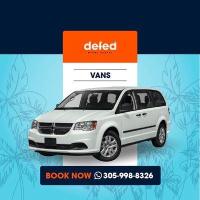 Thinking about renting a Van ? Make it easy with Defed.