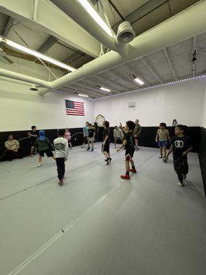 Wrestling practice