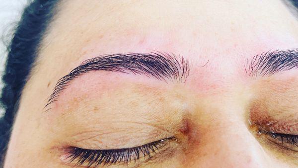 Eyebrow threading