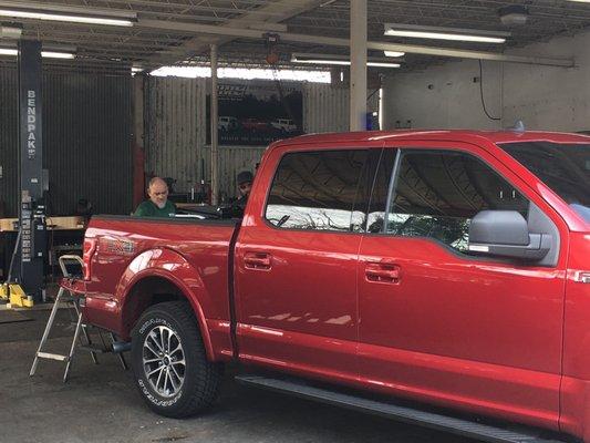 Installing the tonneau cover