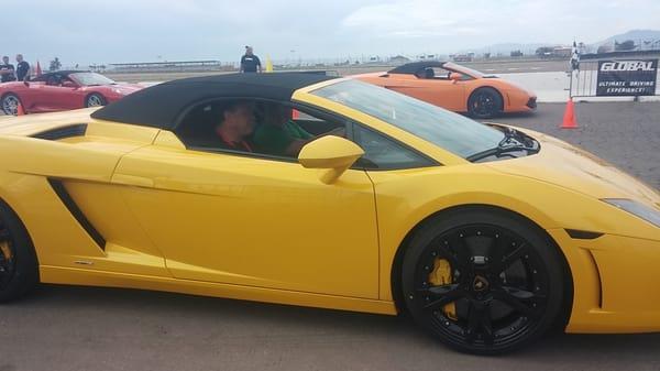 Steve in the lamborgini