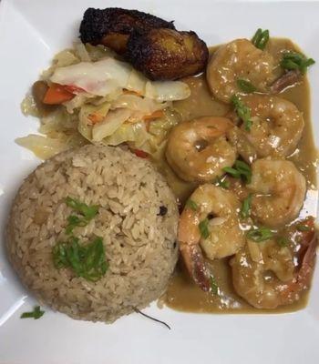 Brown stew shrimp