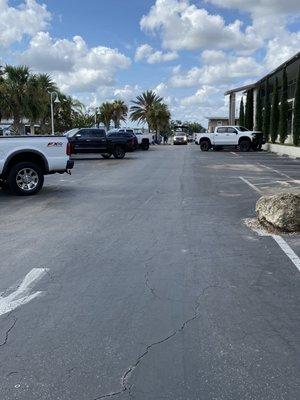 You have to maneuver through this to get to the boat ramp.