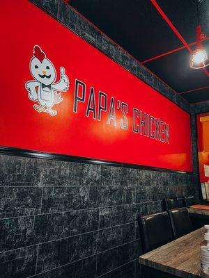 Papa's Chicken Signage