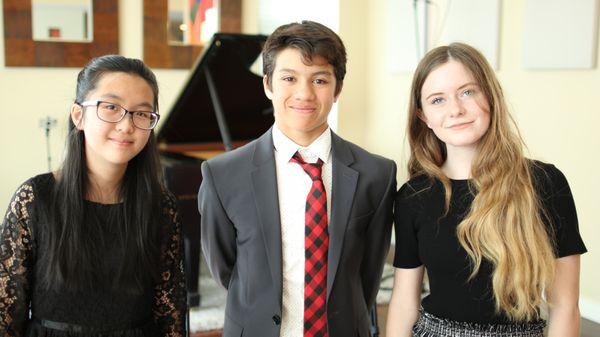 Talented high school students from Dr. Kim Piano Academy