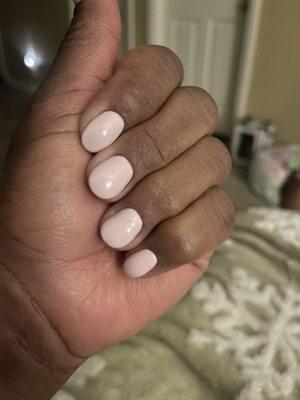 Manicure with gel polish