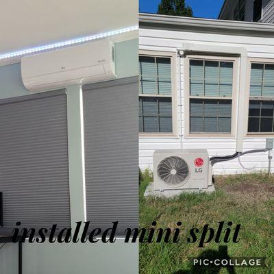 Installed mini split