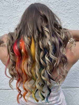 Rainbow hair