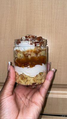 Caramel Butter Pecan cake jar