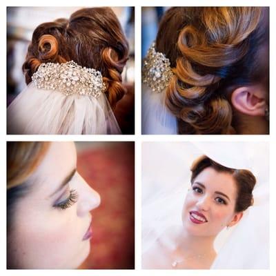 Bridal hair & makeup by Crazy Aimee