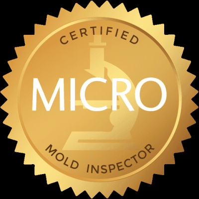 Micro Mold Inspector Certified and Micro Mold Remediation Contractor Certified