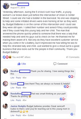 A post on the North End Recommends FB group.