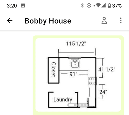 Kitchen dimensions very small