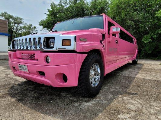 Pink Hummer Limousine Rent Today 855.791.5466