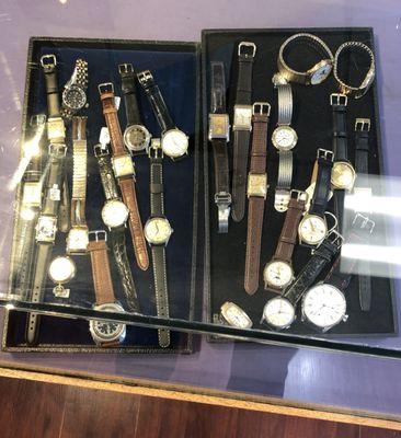 Watches on Display