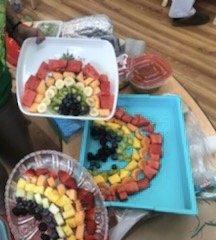 St Patrick's Day rainbow fruit treats - one of the many wonderful PAC activities