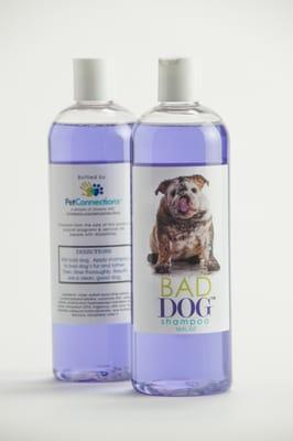 BAD DOG Shampoo - members of our Pet Connections Team bottle and ship as a paid employment opportunity for individuals with disabilities.