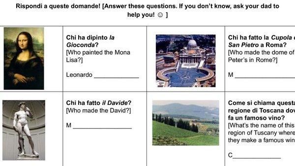 Quiz on Italian spelling