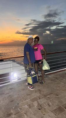 Headed back to cruise ship. Hubby and I in Mexico