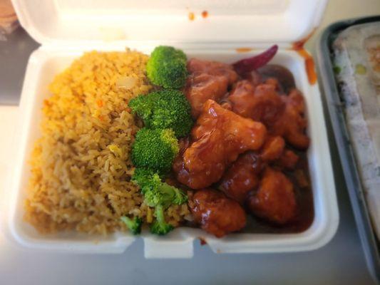 General tsos with fried rice