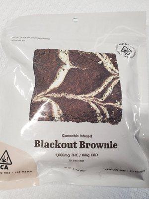 Enjoyable 1000mg edible -- Blackout Brownie