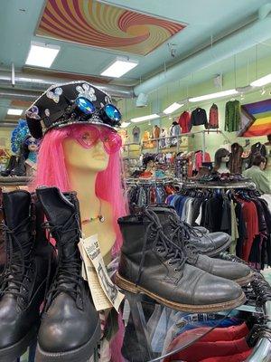 Shoes, wigs, hats